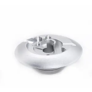 OEM personalizza parti di fresatura CNC disco freno anodizzato argento in alluminio preciso