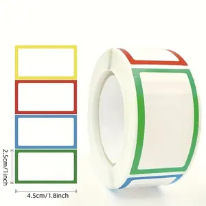 250 Uds. Pegatinas en blanco impermeables autoadhesivas surtidas <span class=keywords><strong>etiquetas</strong></span> adhesivas extraíbles etiqueta de <span class=keywords><strong>nombre</strong></span> botella archivo suministros escolares de oficina - Product Image 1