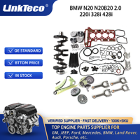 Kit de reconstrucción de reacondicionamiento de motor Linkteco, Kit de pistón de biela de cigüeñal para BMW 220i 228i 320i 428i X1 X3 X4 X5 Z4 N20 2.0L 2012-2017