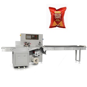 Mesin Pengemas Otomatis Mini Flow Wrapper untuk Paket Selada, Spaghetti, dan Kemasan Keripik Beku - Product Image 1