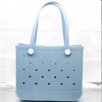 Tas belanja silikon tahan air Eva besar sapi macan tutul cetak kustom grosir tas pantai untuk hadiah promosi