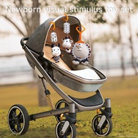 Tumama enfants suspendus livre hochet jouets noir et blanc miroir doux livres froissé occupé livre Flashcard peluche jouet sur bébé poussette