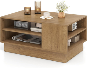 Mesa de Centro Moderna de Madera Ecológica, Mesa Transformable, Mesa de Escritorio para Sala de Estar, Muebles para el Hogar - Product Image 1