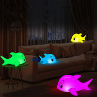 Solaire Flottant Dauphin Boule Lumière Piscine Lumière Étanche Pelouse Ballon Lampe Maison Fête Jardin Décor