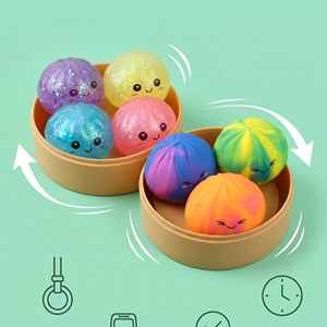 Jouets Mochi extensibles non toxiques Gliway, boules anti-stress scintillantes, kit cadeau pour bébés de 0 à 24 mois, unisexe - Product Image 4