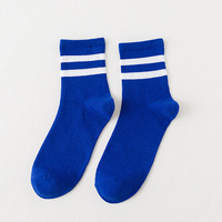 Chaussettes d'entraînement à rayures blanches personnalisées de haute qualité, chaussettes quotidiennes de Sport pour étudiants