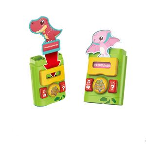 DIY Juguetes Dinosaurio Inglés Voz Interactiva con Luz y Música Juguete de Partículas Grandes Tarjeta Flash (43PCS) - Product Image 3