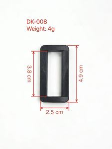 Hebillas de cinturón rectangulares de plástico ABS ecológico multicolor de 25 mm con anillo de liberación ajustable y cuentas decorativas para zapatos y prendas de vestir DS - Product Image 2