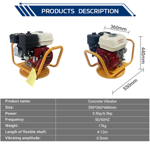 GZD Compact Frame Gasoline Cement <strong>Vibrator</strong> 5.5/6.5HP 17kg <strong>Internal</strong> <strong>Concrete</strong> <strong>Vibrator</strong> - Product Image 4