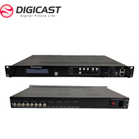Transmodulateur numérique multi-standard 4/8 FTA DVB-S2 Tuners HD vers RF 4 canaux, compatible ISDB-T / DVB-T / ATSC / DVB-C
