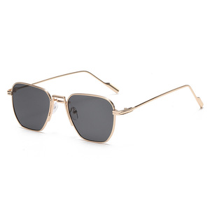 <span class=keywords><strong>Lunettes</strong></span> de soleil carrées polarisées de luxe en métal, unisexe, avec logo personnalisé, tendance 2025, pour hommes et femmes - Product Image 2