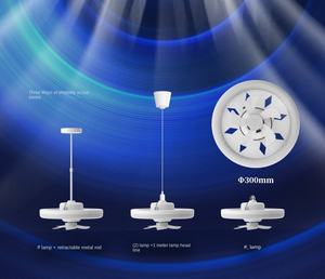 Bombillas de luz E27, luces inteligentes para el hogar, cabeza móvil, Bombilla de atenuación inteligente, decoración LED, ventilador de techo moderno con Control remoto giratorio 360 - Product Image 4