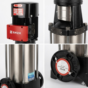 High-Pressure Stainless Steel Vertical Multistage <b>Pump</b> with Fully Automatic Control for Commercial Building Water Supply System - Product Image 2