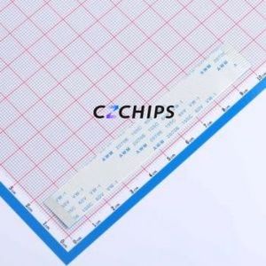 FFC-1.0-14-100-A-4-8 FFC <b>Cable</b> (Flexible Flat <b>Cable</b>) P=1mm Connector 14P 1mm 0.3mm Non-Inverting - Product Image 1