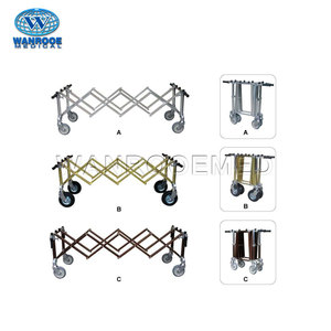 GA102E çin toptan alüminyum alaşımlı cenaze tabutu katlanır tabut kilise arabası - Product Image 1