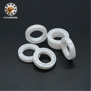 Rodamiento de Bolas de Cerámica Flyleopard de Ranura Profunda 15x24x5mm, Zirconia, Fila Única, Sin Sellado, Métrico - Product Image 1