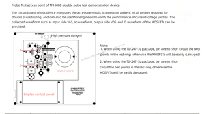 Thiết bị trình diễn thử nghiệm xung kép cybertek tf1000d được sử dụng để đo lường và đánh giá các thiết bị bán dẫn Công suất - Product Image 5