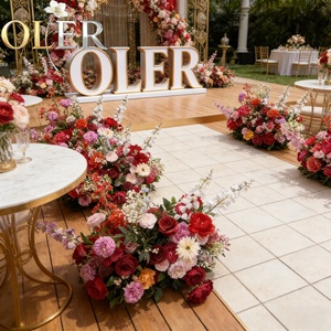 Pomandola Floreale OLER con Girasoli Gialli e Margherite, Sfera di Fiori Morbidi per Tavolo - Product Image 1