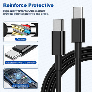 Kabel pengisi daya USB Tipe C PD 3.0 45W, Super cepat untuk Samsung Galaxy S22 S23 S21 S20 Ultra S10 Note 10 + 5G <span class=keywords><strong>Pl</strong></span> - Product Image 6