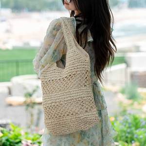 กระเป๋าชายหาดปี 2025 ลายกระดาษวันหยุดริมทะเล สไตล์ฝรั่งเศส สะพายไหล่สองข้าง ผ้าโพลีเอสเตอร์บุซับใน ทันสมัย จุของได้เยอะ ใช้งานได้หลากหลาย - Product Image 3