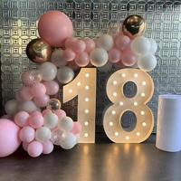 Lettres et chiffres géants lumineux LED étanches en métal RGB pour mariages, fêtes en extérieur et décorations événementielles