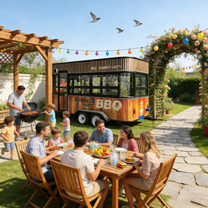 Fast Delivery Food Truck Food Cart Mobile Carts Premium Quality Fast Food <b>Trailers</b> Mobile Pizza Vending Food Cart - Product Image 1