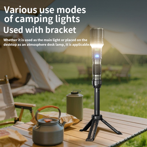 50W 1800lumen 1500m an toàn búa đèn Pin 5000mAh 26800 cắm trại ngọn đuốc khẩn cấp ngân hàng điện Chân máy điều chỉnh hợp kim nhôm - Product Image 3
