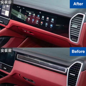 保时捷卡宴GTS Panamera安卓2017-2023汽车自动立体声全球定位系统多媒体播放器导航的2024升级副驾驶屏幕 - Product Image 5