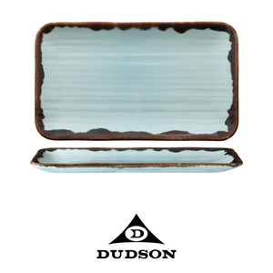 Plateau de service rectangulaire Harvest Turquoise 27 × 16 cm en céramique Dudson décorée à la main - Product Image 4