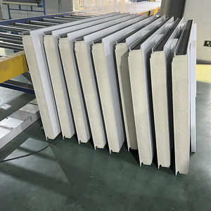 Thép Bền PU Tấm Bánh Sandwich Cho Chống Cháy Cách Nhiệt Nội Thất Tường Bao Phủ Kho Khách Sạn Phòng Lạnh Bên Ngoài Bức Tường Mái - Product Image 3