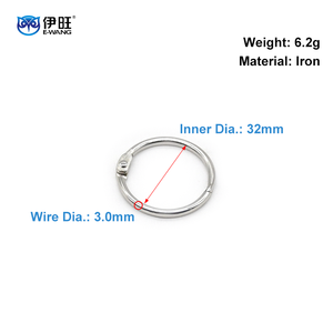YIWANG ขายส่ง ห่วงโลหะสีเงินขนาด 1.2 นิ้ว สำหรับเข้าเล่มเอกสารแบบห่วง - Product Image 3