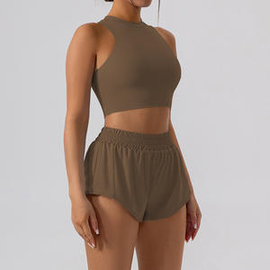 ホットセール卸売 レディース ボディコン 3点セット スリムフィット タンクトップ ハイウエスト ミニテニススカート 伸縮性 スポーツカジュアルウェア ショートパンツ - Product Image 6