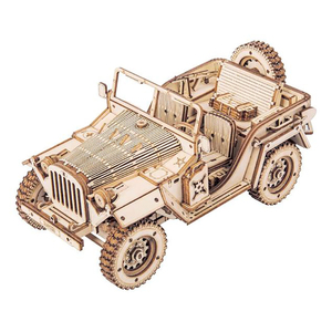 CPC certifié Robotime <span class=keywords><strong>Rokr</strong></span> assembler des jouets éducatifs MC701 modèle de voiture de terrain de l'armée 3D Puzzles en <span class=keywords><strong>bois</strong></span> pour la livraison directe - Product Image 1