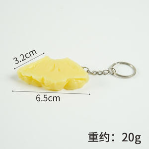 Llavero Colgante de PVC con Rebanada de Piña, Modelo de Comida de Simulación DIY, Accesorios para Bolsos, Regalo al por Mayor - Product Image 5
