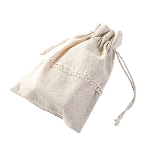 Customize Logo Organic Cotton Jewellery <b>Bag</b> Fashion <b>Cheap</b> Organic Cotton Drawstring <b>Bag</b> - Product Image 1