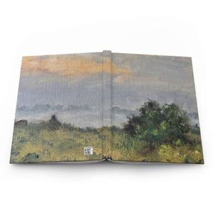 Cuaderno de Tela de Alta Calidad, 100 Hojas, Tamaño A5, Diseño de Hojas Sueltas, Logotipo Personalizable para Regalo o Obra de Arte - Product Image 1
