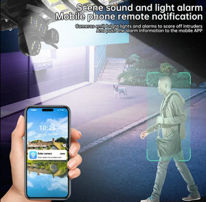 VANTONE <span class=keywords><strong>12MP</strong></span> 450W 4g Sim-Karte 450W Wifi PIR Human Motion Außen kamera IP65 Integrierte Solar Street Light CCTV - Product Image 3