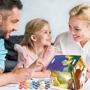 Laser cắt ván ép Bird Feeder gỗ treo birdhouse pethouse Dollhouse laser cắt tập tin svg DXF CDR Vector kế hoạch tập tin - Product Image 4