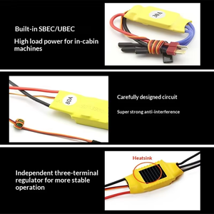 Contrôleur de vitesse de moteur brushless ESC XXD 30A 40A 50A 60A 80A RC BEC ESC V2 pour <span class=keywords><strong>hélicoptère</strong></span>, bateau, FPV, mini quadricoptère RC F450, UAV - Product Image 3