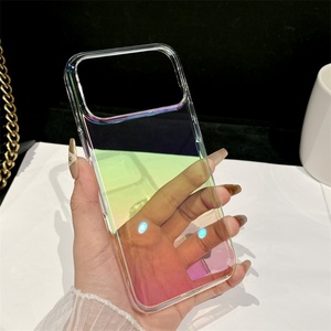 เคสโทรศัพท์แข็งใสเคลือบสีไล่เฉดแบบเลเซอร์บางเฉียบหรูหรา สำหรับ iPhone 17 Air 16 15 14 13 12 11 Pro Max - Product Image 1