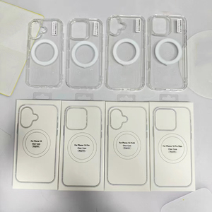 Antichoc clair magnétique coque de téléphone pare-chocs pour téléphone 14 Pro <span class=keywords><strong>13mini</strong></span> 12 Pro Mobile couvre Transparent pour Iphone 15 étui de luxe - Product Image 2