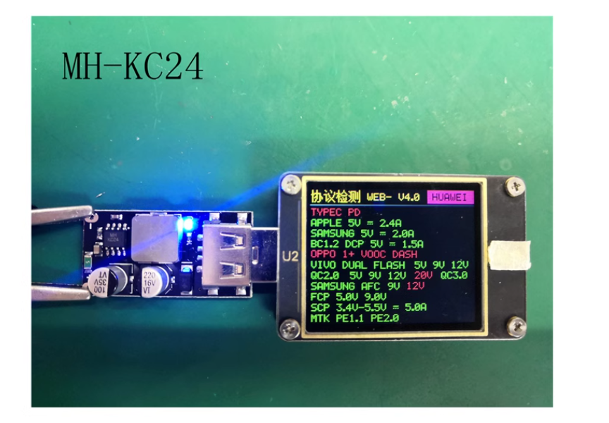 Produktbild von 4-Wege QC3.0 Schnelllademodul 12V-24V – 4 USB-Ausgänge, Bis 24W, Mit Überspannungs- & Kurzschlussschutz