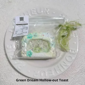 Jouet anti-stress unisexe en silicone réaliste, série « Toast creux », amusant et moelleux, à presser, pour soulager le stress, très populaire - Product Image 6