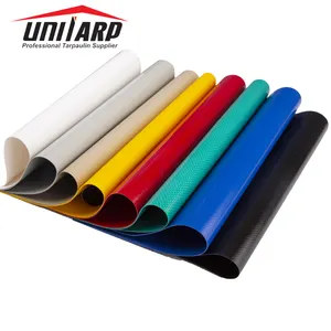 2.5*65m 650gsm White/Gray/Beige/Yellow/Khaki/Blue/Silver PVC Coated Tarpaulin Fabric Rolls