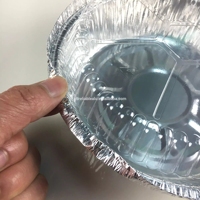 Ağır Hizmet Tipi 7 inç Yuvarlak Pizza Tepsileri 185*49mm Kek Kalıbı Alüminyum Folyo Gıda Kabı Kapaklı Evde Kullanım İçin Paket Servis Gıda Kapları
