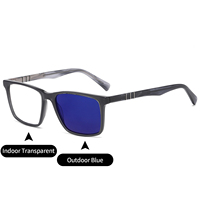 Gafas de Computadora Fotocromáticas para Hombre, Diseño de Moda Vintage Personalizado, Antirreflejo, Monturas Ópticas, Venta al Por Mayor