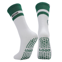 Chaussettes de yoga en coton de haute qualité, chaussettes de fitness personnalisées pour femmes, antidérapantes, tricotées, pour Pilates, avec logo personnalisé