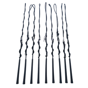 Horshi Látigo de Lanzamiento Personalizado con Mango de Goma Desmontable en Dos Secciones, Eje de 39 Pulgadas, Caída de 48 Pulgadas, Popper de 12 Pulgadas - Product Image 1