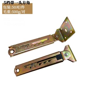 GQK Lit de beauté monobloc de luxe jaune avec tige de traction, réglage télescopique de la hauteur, support à charnière, installation facile, ouverture centrale en métal - Product Image 3