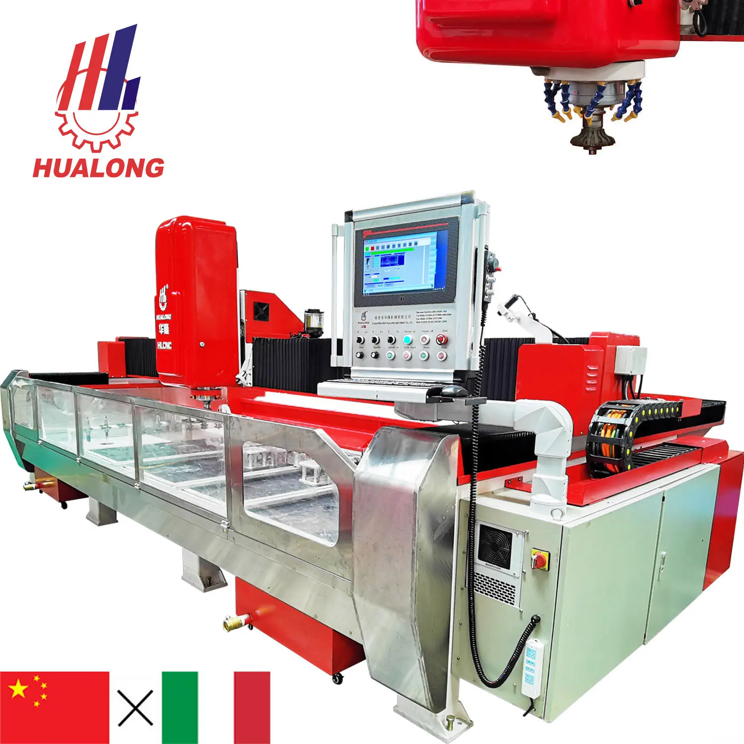 HUALONG machinery di pietra ESA system 3 assi CNC marmo lavello ritagliato macchina da cucina panca router CNC